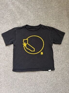NBA Golden State Warriors Black Kids T-Shirt